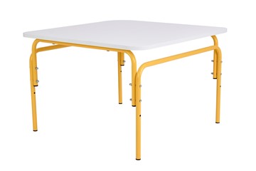 Детский растущий стол Фея Мой малыш, 0-1 гр., белый-желтый в Ревде