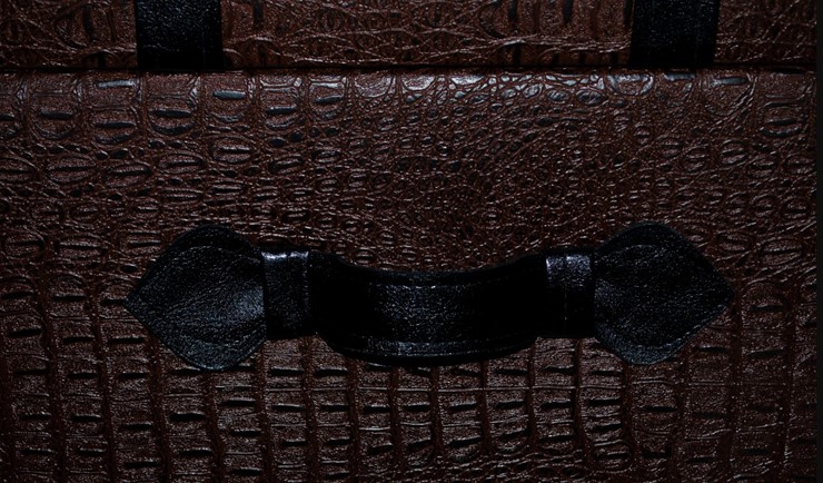 Банкетка "Аллигатор" коричневый, иск. кожа в Ревде - изображение 4