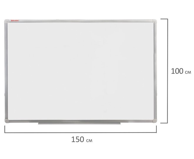 Магнитная доска для рисования BRAUBERG 100х150 см, алюминиевая рамка в Ревде - изображение 8