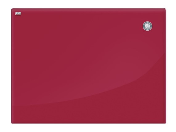 Магнитная стеклянная доска для рисования 2х3 OFFICE TSZ86 R, 60x80 см, красная в Первоуральске - изображение