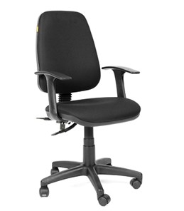 Кресло компьютерное CHAIRMAN 661 Ткань стандарт 15-21 черная в Асбесте