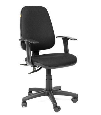 Кресло компьютерное CHAIRMAN 661 Ткань стандарт 15-21 черная в Краснотурьинске - изображение