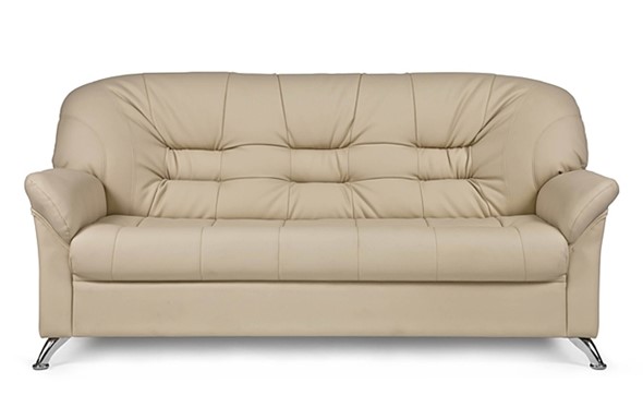 Прямой диван Парм трехместный, экокожа в Ревде - изображение