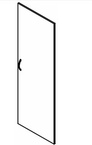 SIMPLE SD-6B Дверь высокая 594х16х1740 серый в Ирбите