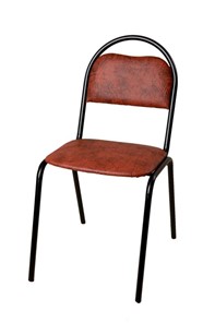 Офисный стул Стандарт СРП-033 Эмаль коричневый кожзам в Артемовском